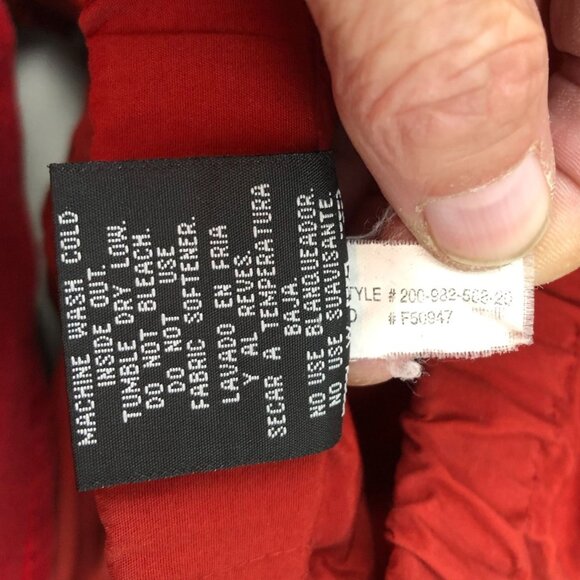 Mens Cargo Shorts Size 34 Measuered Elatic Waist Outdoors Hiking Adjustable Red - Picture 8 of 13